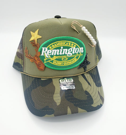 Remington (high profile) Trucker Hat - MUDBUGSBTQ