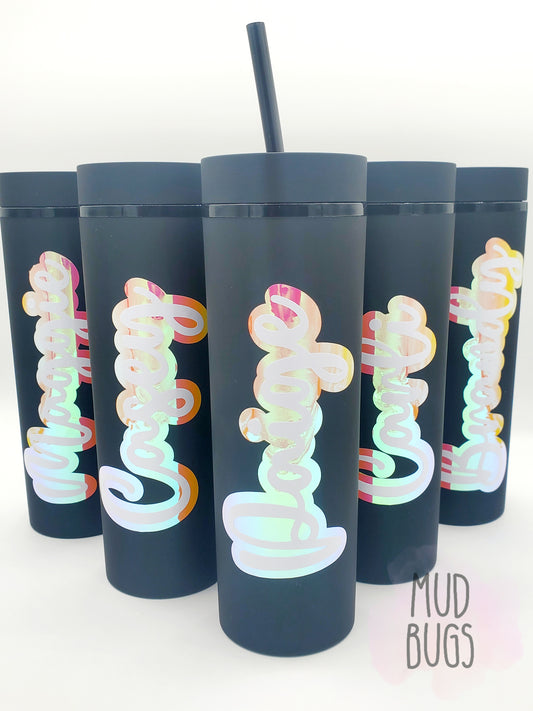 Disco Theme Personalized Tumblers - MUDBUGSBTQ