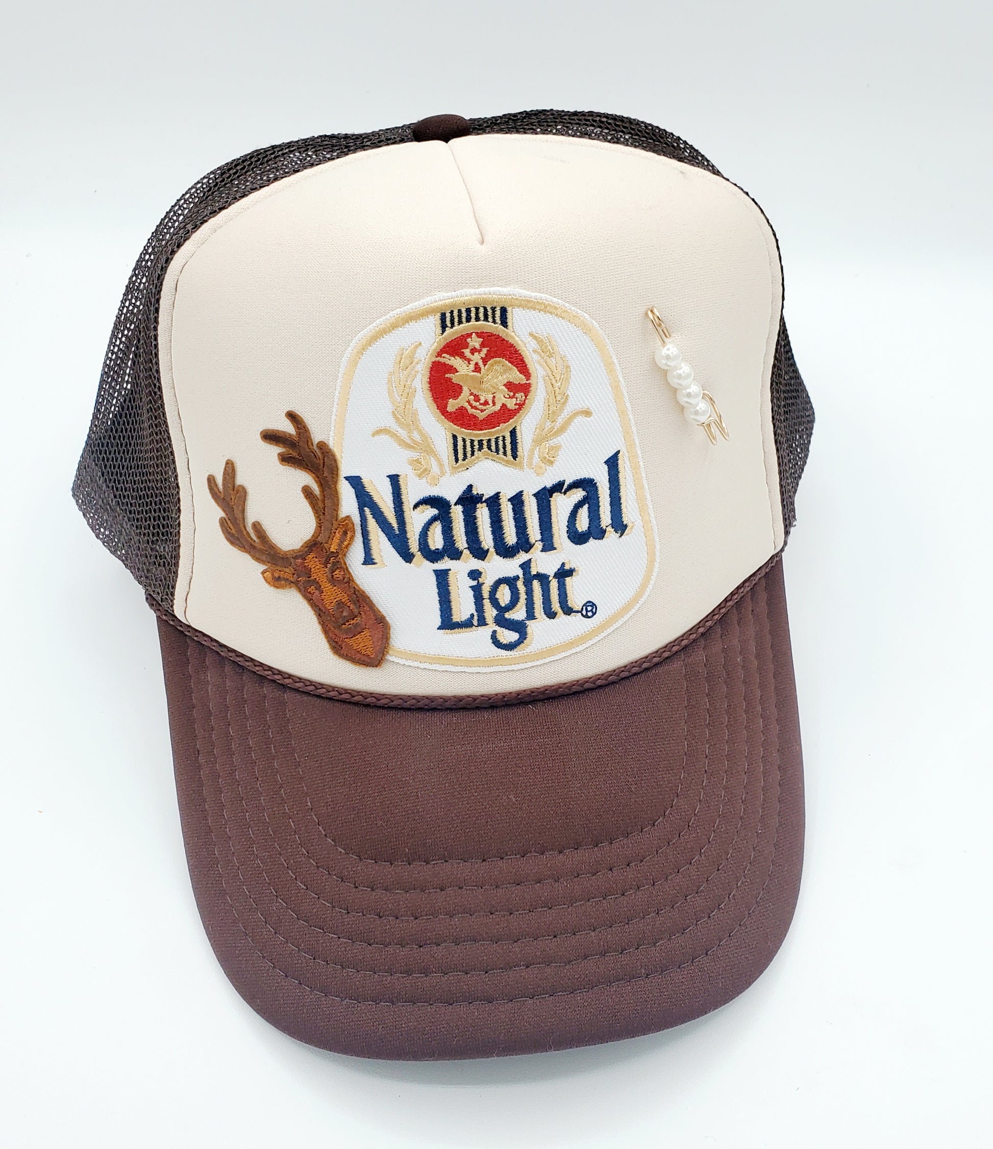 Natural (high profile) Trucker Hat - MUDBUGSBTQ