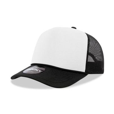 Black/White (mid profile) Trucker Hat - MUDBUGSBTQ