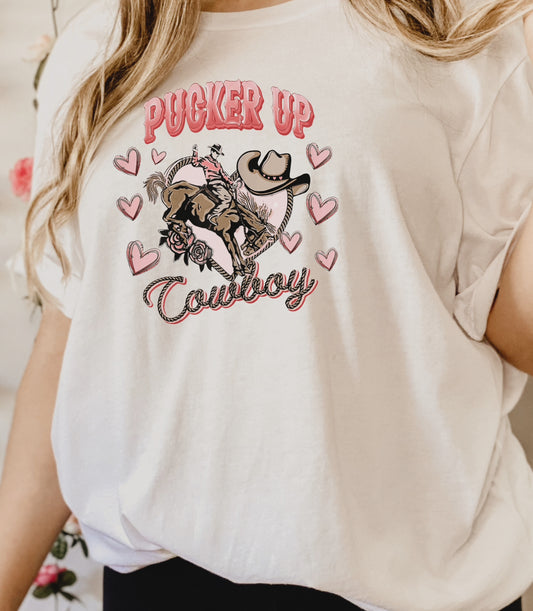 Pucker Up Cowboy Tee - MUDBUGSBTQ