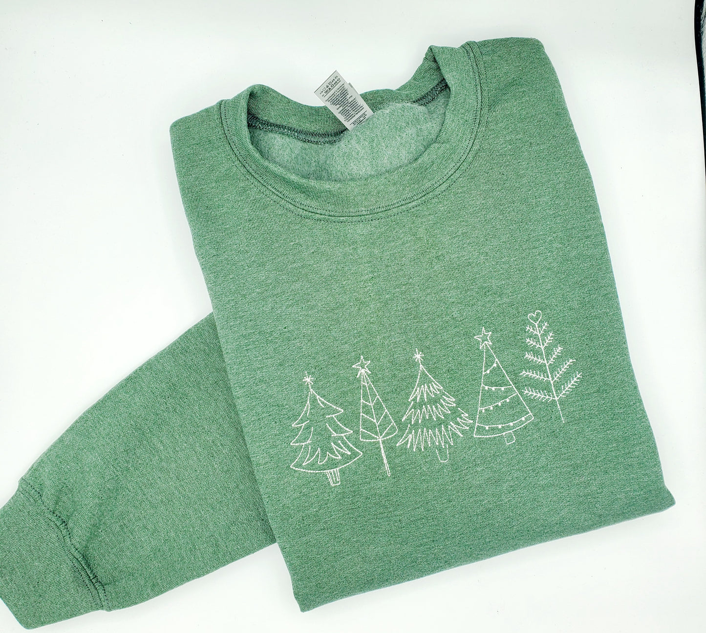 Christmas Tree Embroidered Sweatshirt - MUDBUGSBTQ