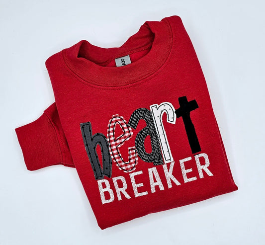 Heartbreaker Applique Sweatshirt - MUDBUGSBTQ