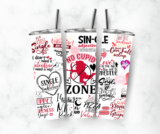 No Cupid Zone Tumbler - MUDBUGSBTQ