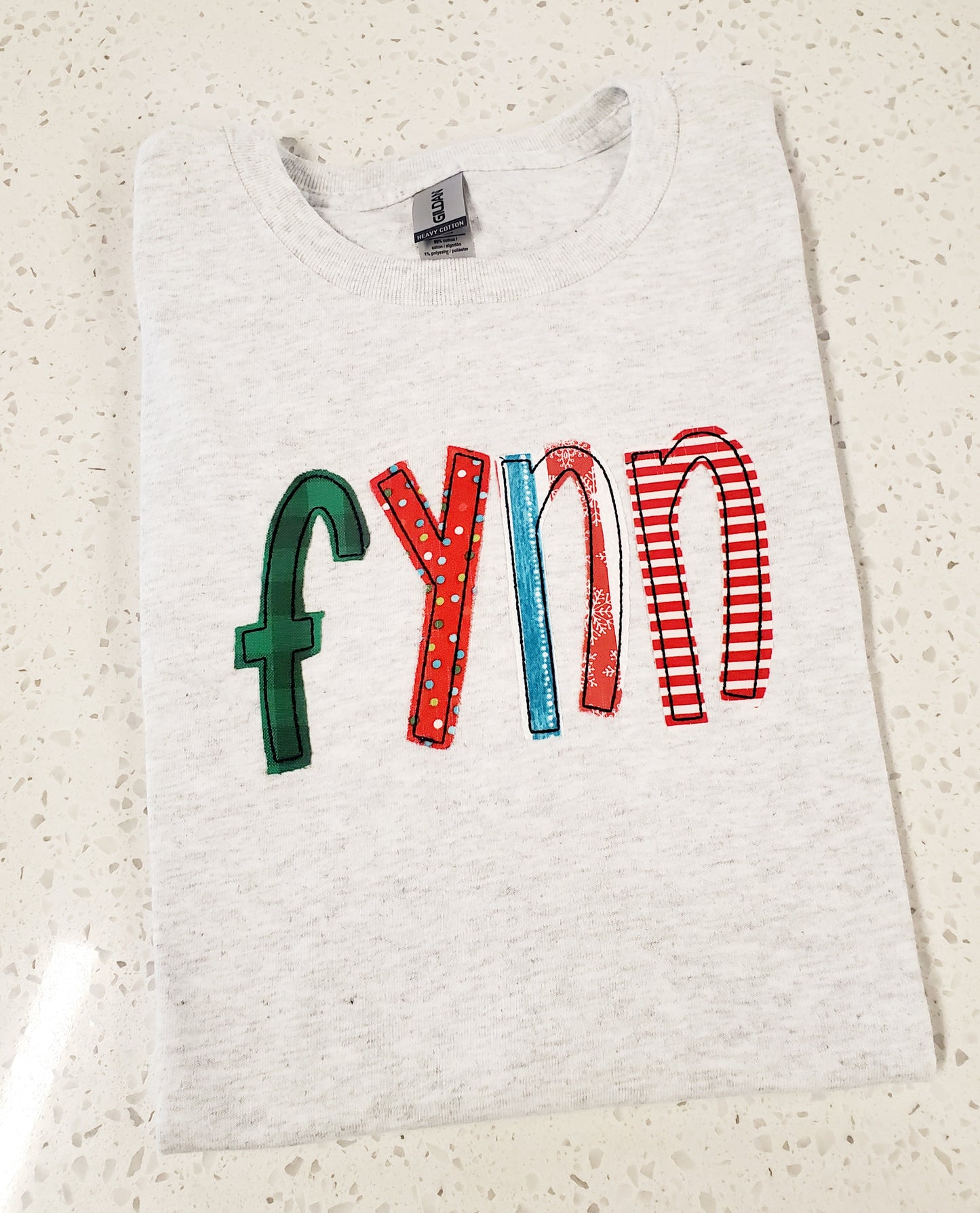 Boys Christmas Name Applique - MUDBUGSBTQ