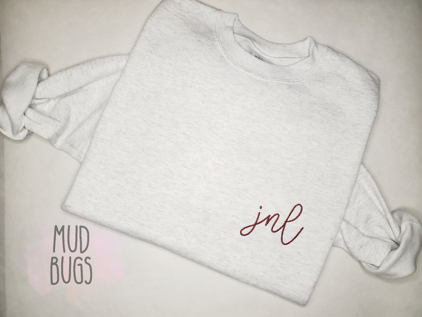 Monogram Embroidered Sweatshirt - MUDBUGSBTQ