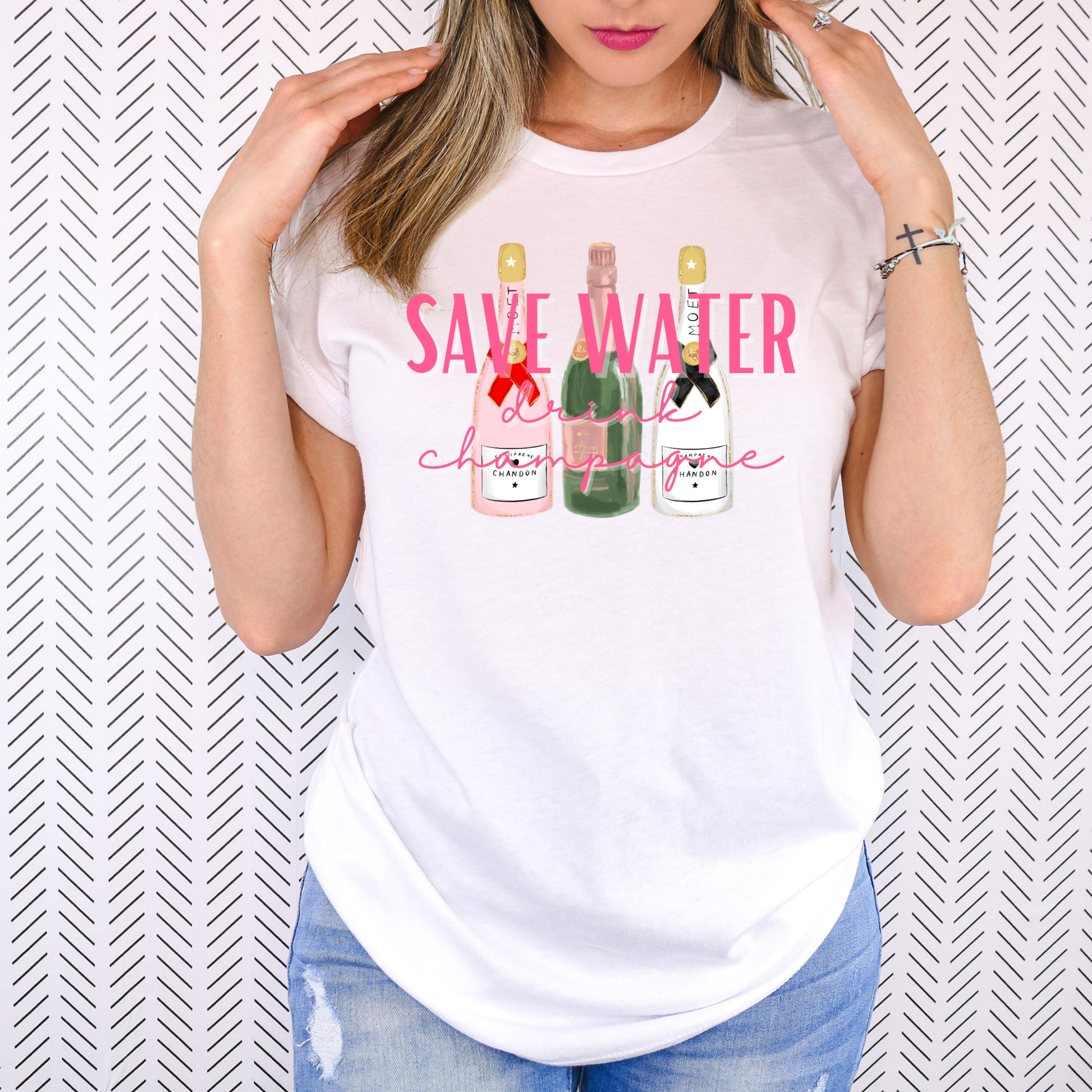 Save Water Drink Champagne - MUDBUGSBTQ