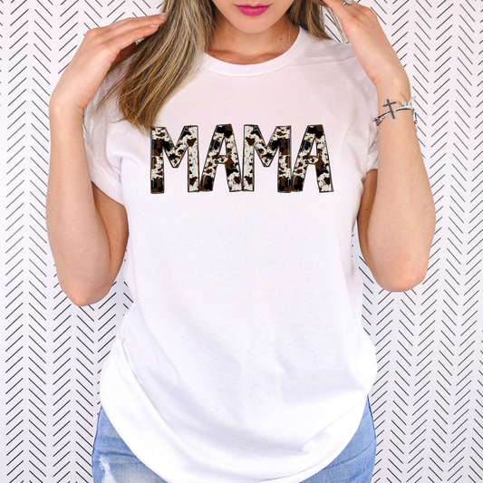 Cowhide Mama Shirt - MUDBUGSBTQ