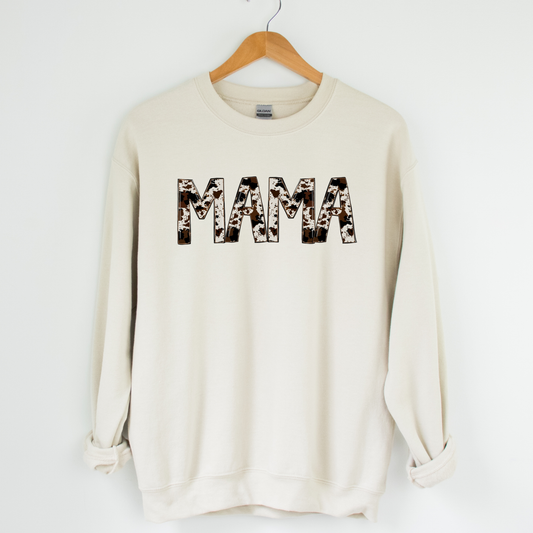 Cowhide Mama Sweatshirt - MUDBUGSBTQ