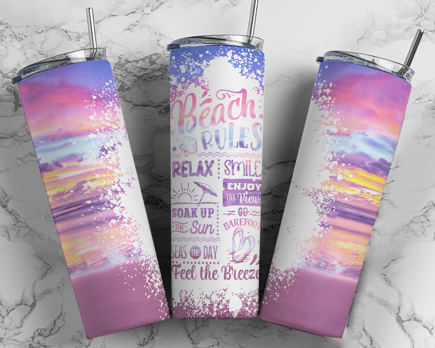 Beach Rules Tumbler - MUDBUGSBTQ