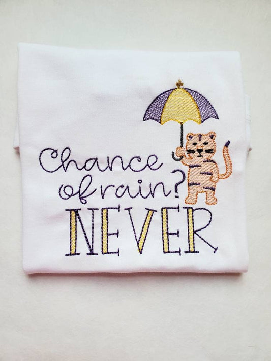 Chance of rain? NEVER Shirt - MUDBUGSBTQ