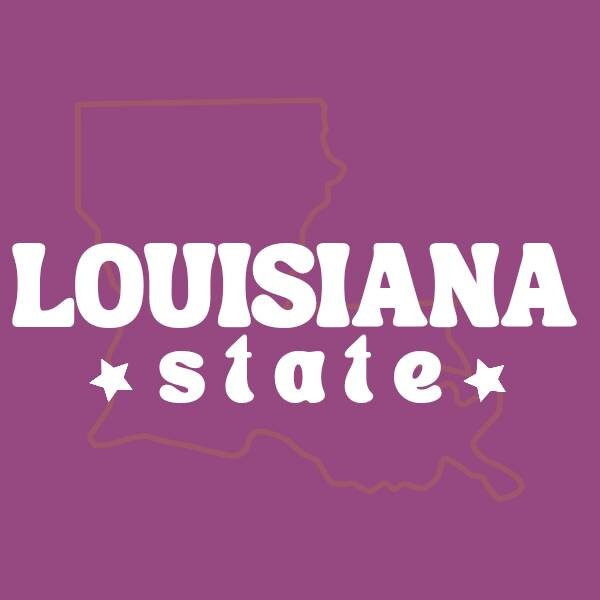 Louisiana State Button - MUDBUGSBTQ