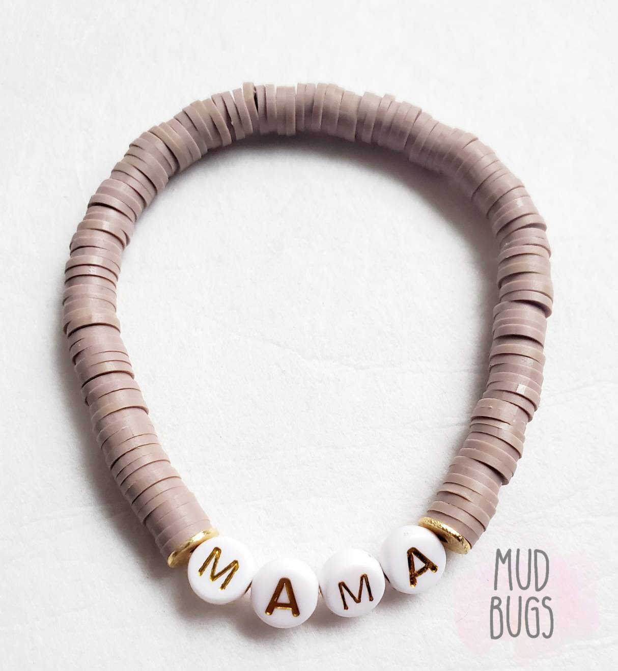 Mama Heishi Bracelet - Stacked Beaded Bracelet - Christmas Beaded Bracelet- Christmas Gift - MUDBUGSBTQ