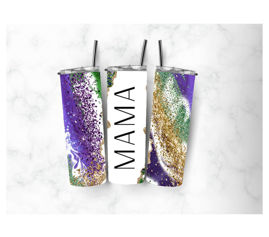 Mardi Gras Mama Tumbler - MUDBUGSBTQ