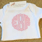 PERSONALIZED Scalloped Onesie - Monogram Onesie - Embroidery Onesie - Baby Shower Gift - Baby Gift - Girl Monogrammed Onesie - MUDBUGSBTQ