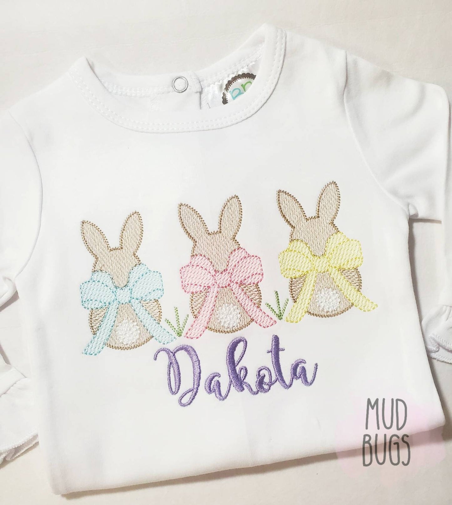 Girls Easter Shirt - Easter Bunny Shirt - Easter Onesie - Easter Carrot Shirt - Easter Vintage Shirt - Vintage Bunny Shirt - MUDBUGSBTQ